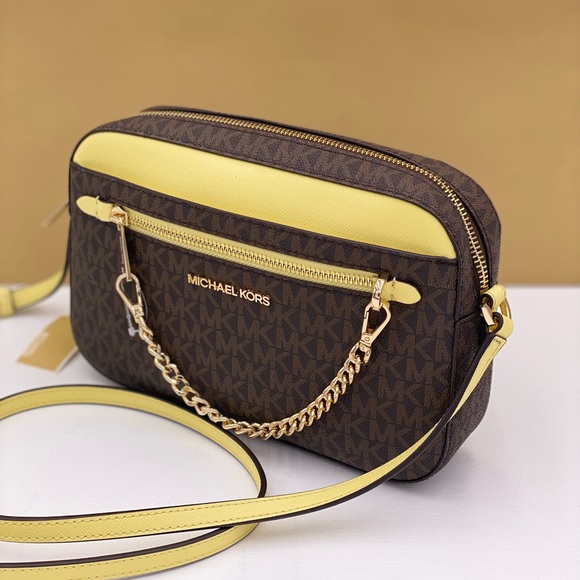 Michael Kors JSI EW Zip Chain Crossbody Buttercup - Picture 10 of 10